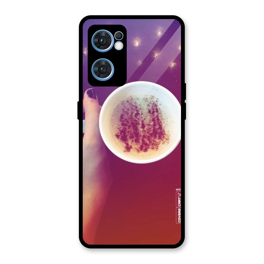 Bokeh Coffee Mug Glass Back Case for Oppo Reno7 5G