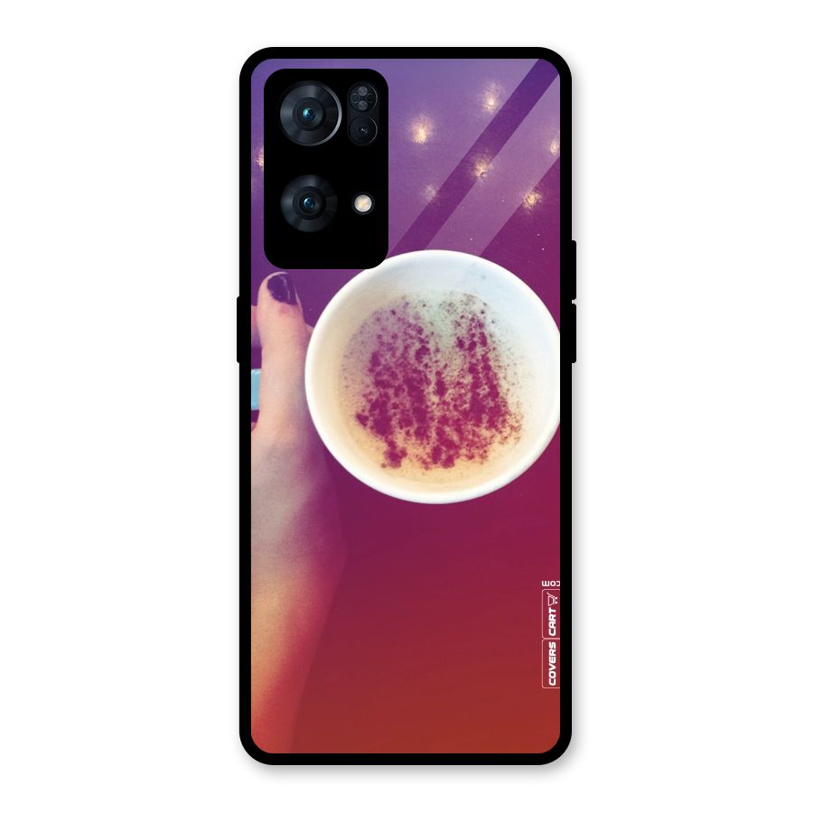 Bokeh Coffee Mug Glass Back Case for Oppo Reno7 Pro 5G