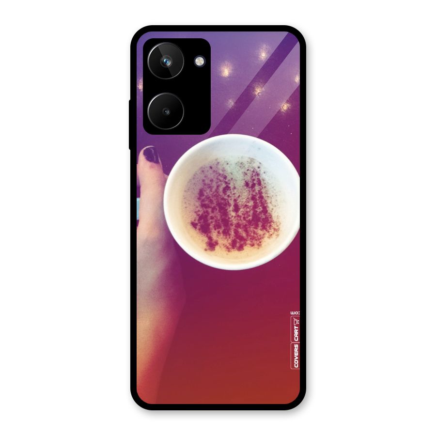 Bokeh Coffee Mug Glass Back Case for Realme 10