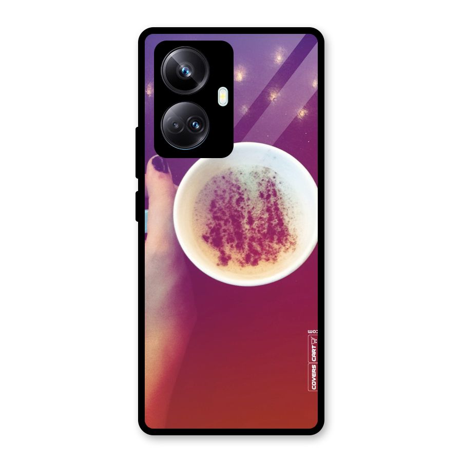 Bokeh Coffee Mug Glass Back Case for Realme 10 Pro Plus