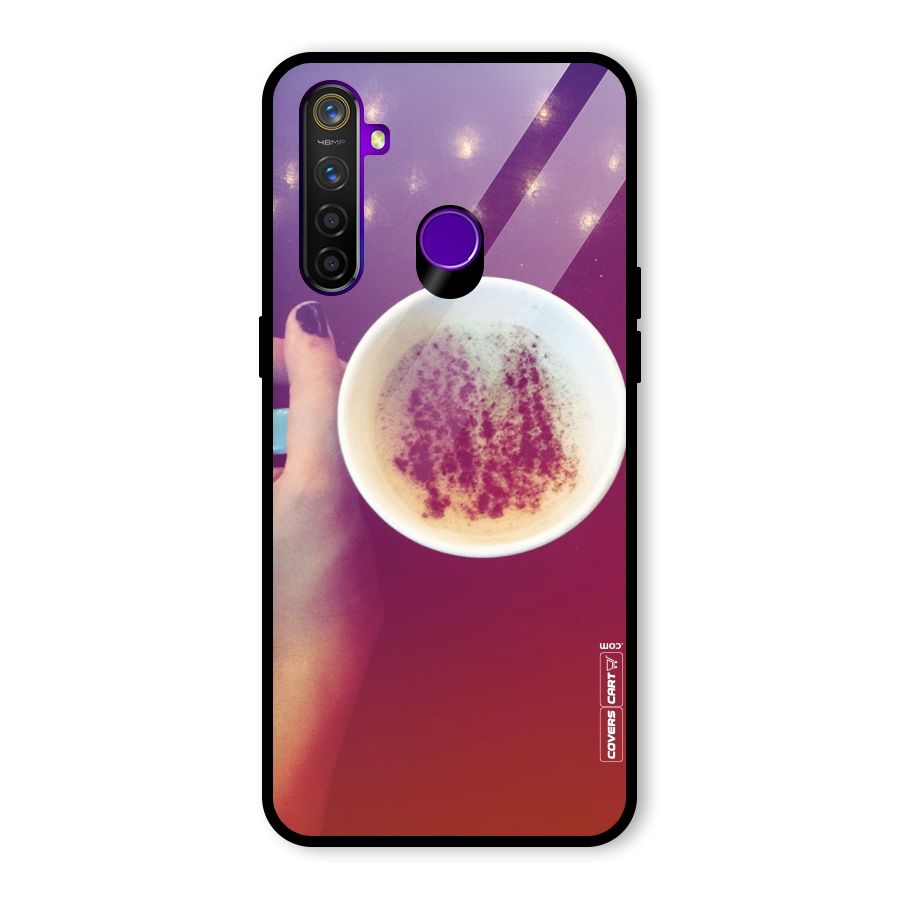 Bokeh Coffee Mug Glass Back Case for Realme 5 Pro