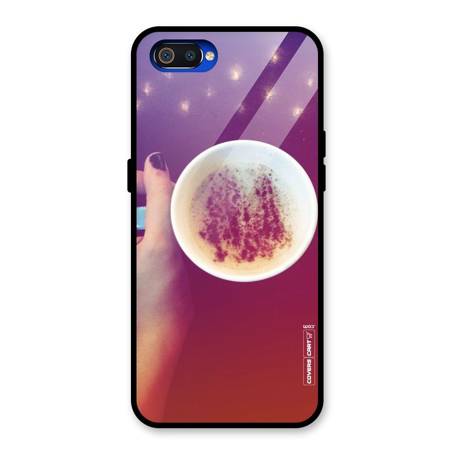 Bokeh Coffee Mug Glass Back Case for Realme C2