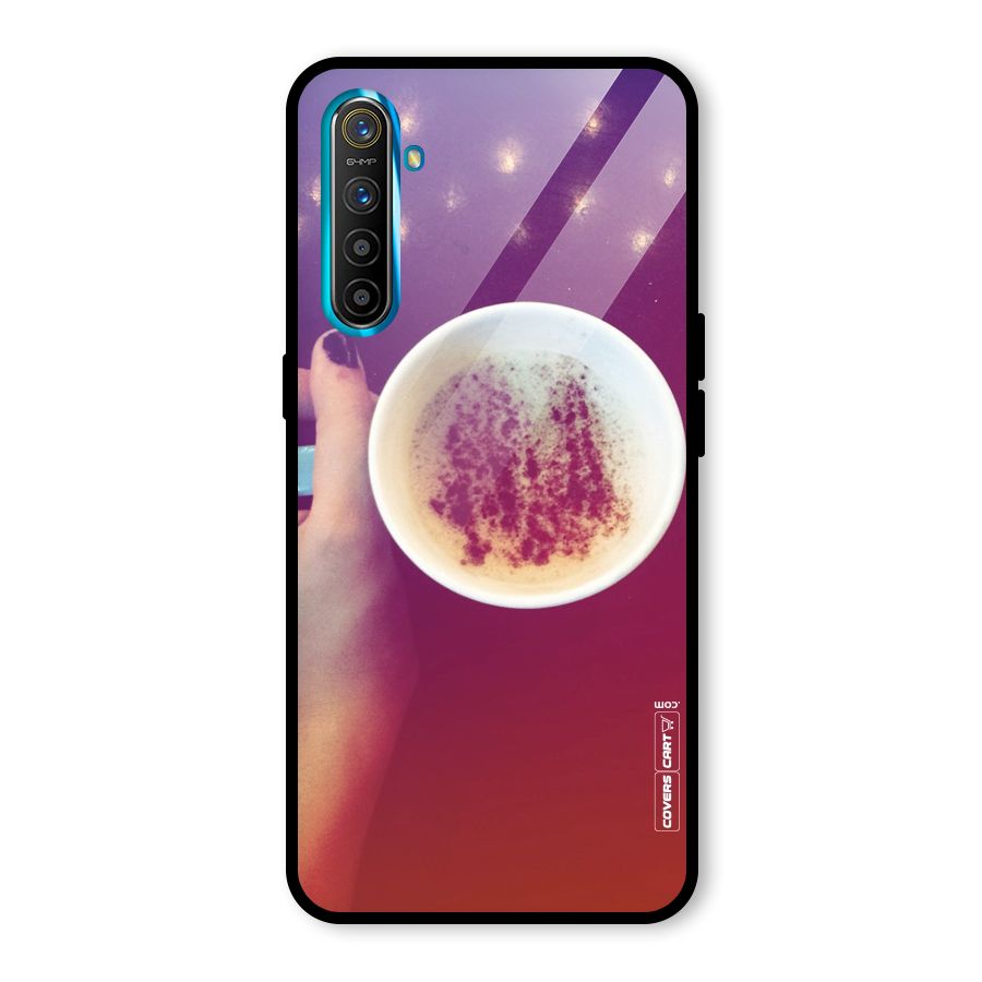 Bokeh Coffee Mug Glass Back Case for Realme X2
