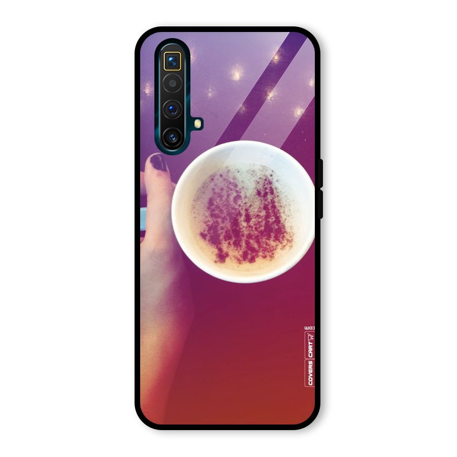 Bokeh Coffee Mug Glass Back Case for Realme X3