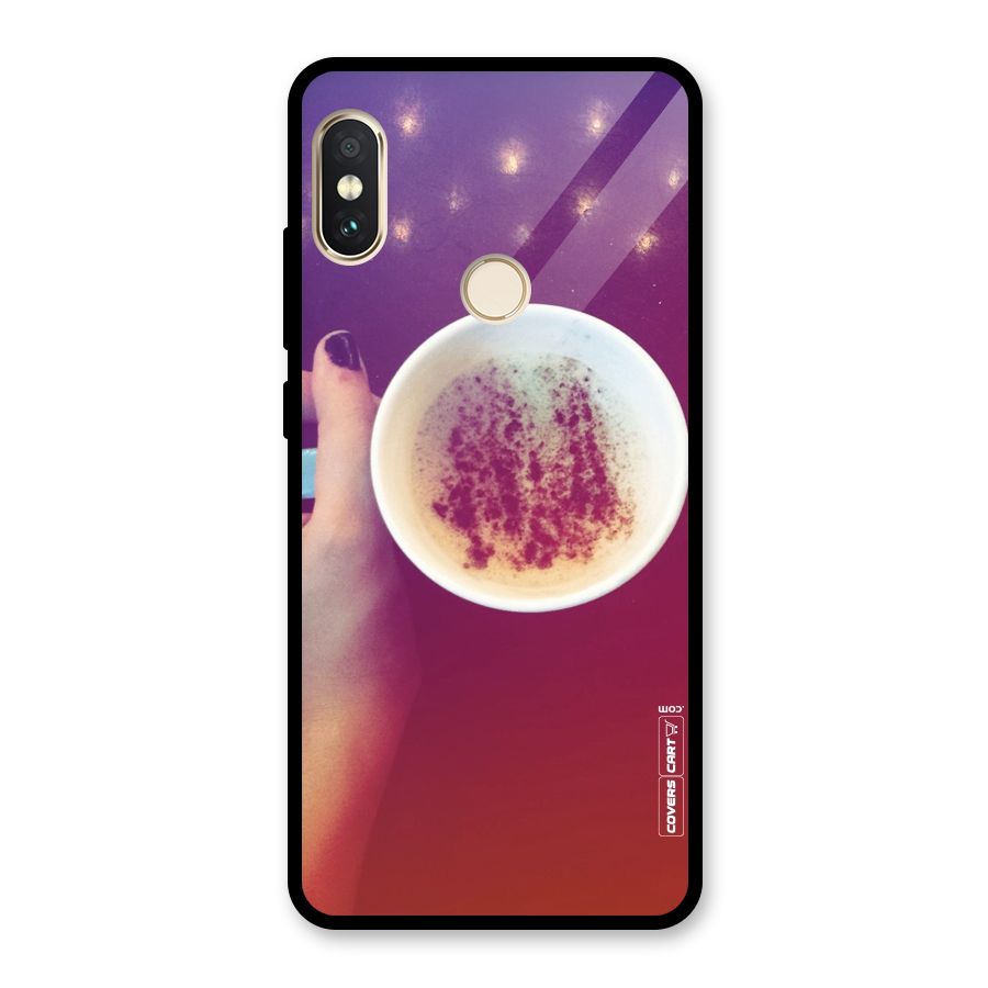 Bokeh Coffee Mug Glass Back Case for Redmi Note 5 Pro
