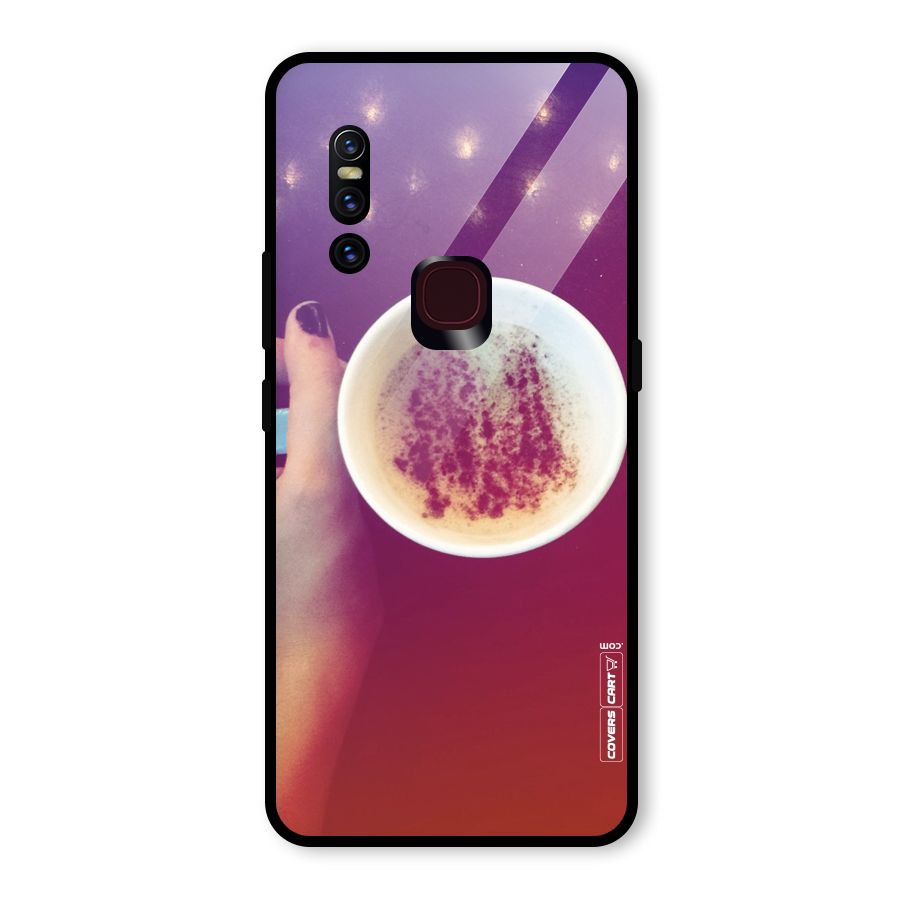 Bokeh Coffee Mug Glass Back Case for Vivo V15
