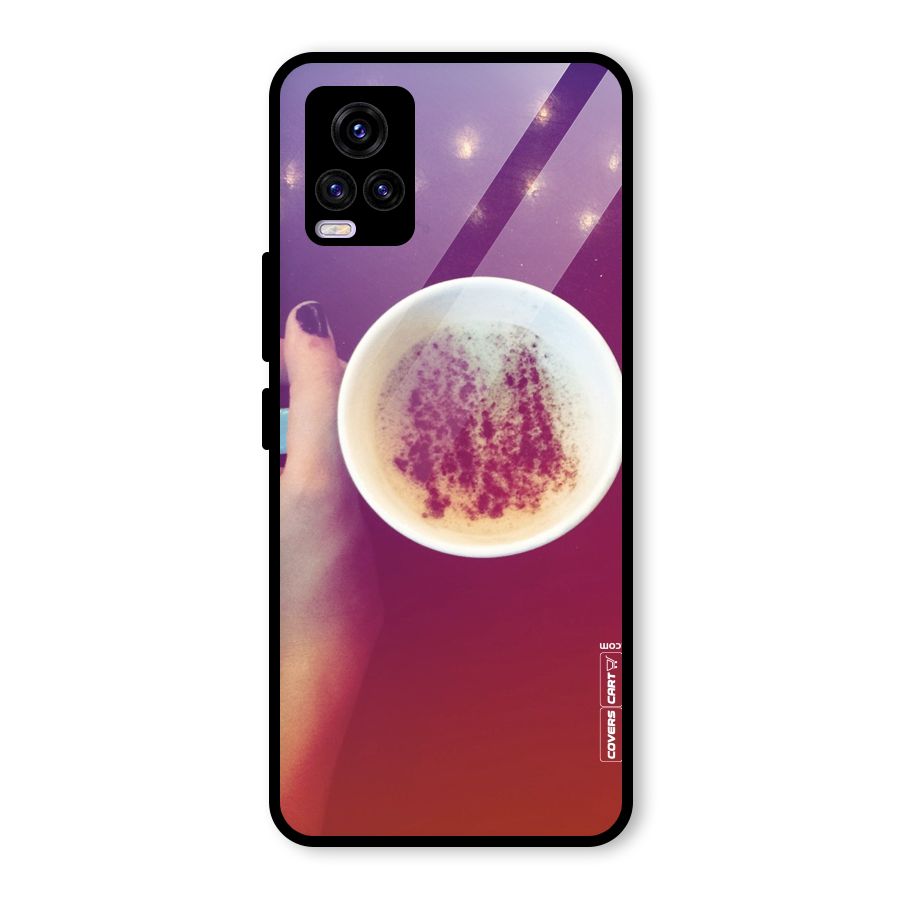 Bokeh Coffee Mug Glass Back Case for Vivo V20