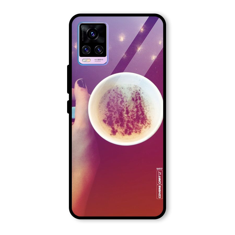 Bokeh Coffee Mug Glass Back Case for Vivo V20 Pro