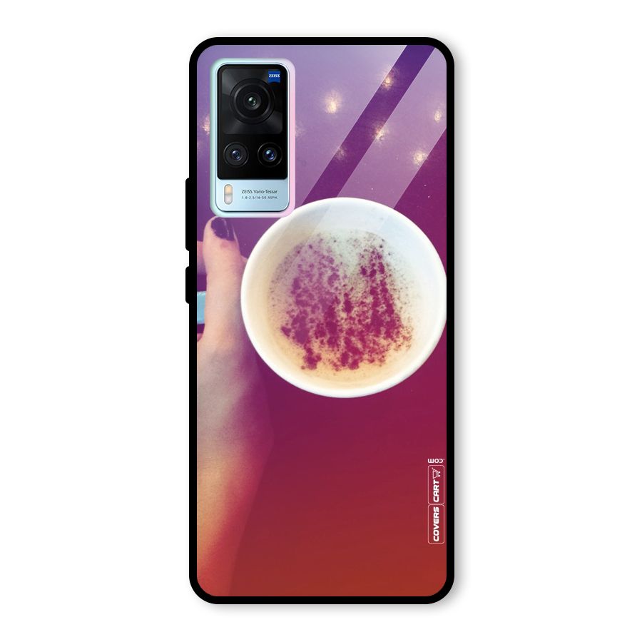 Bokeh Coffee Mug Glass Back Case for Vivo X60