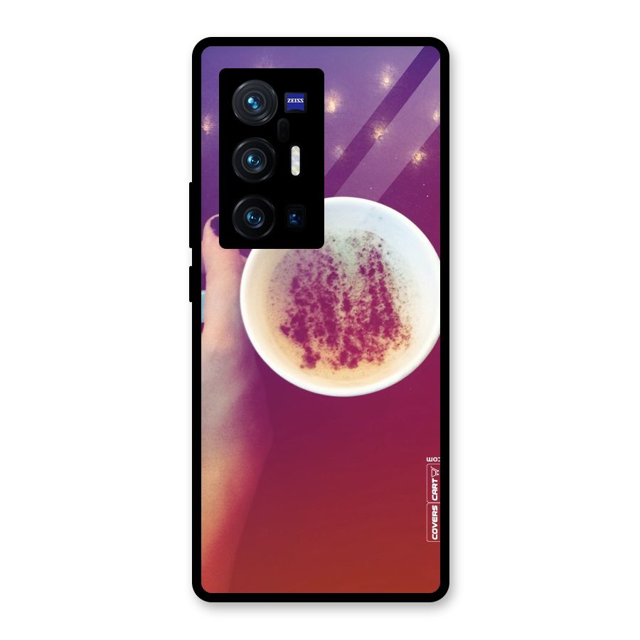 Bokeh Coffee Mug Glass Back Case for Vivo X70 Pro Plus