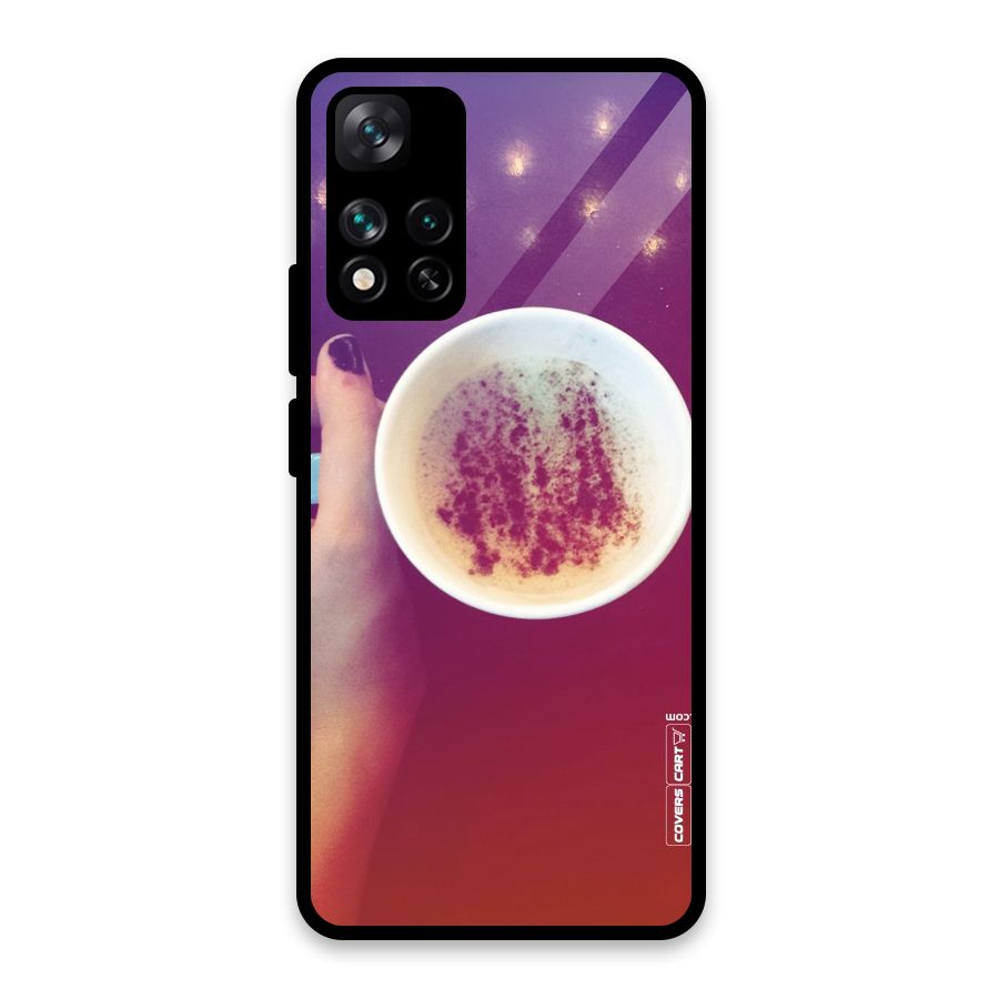 Bokeh Coffee Mug Glass Back Case for Xiaomi 11i HyperCharge 5G