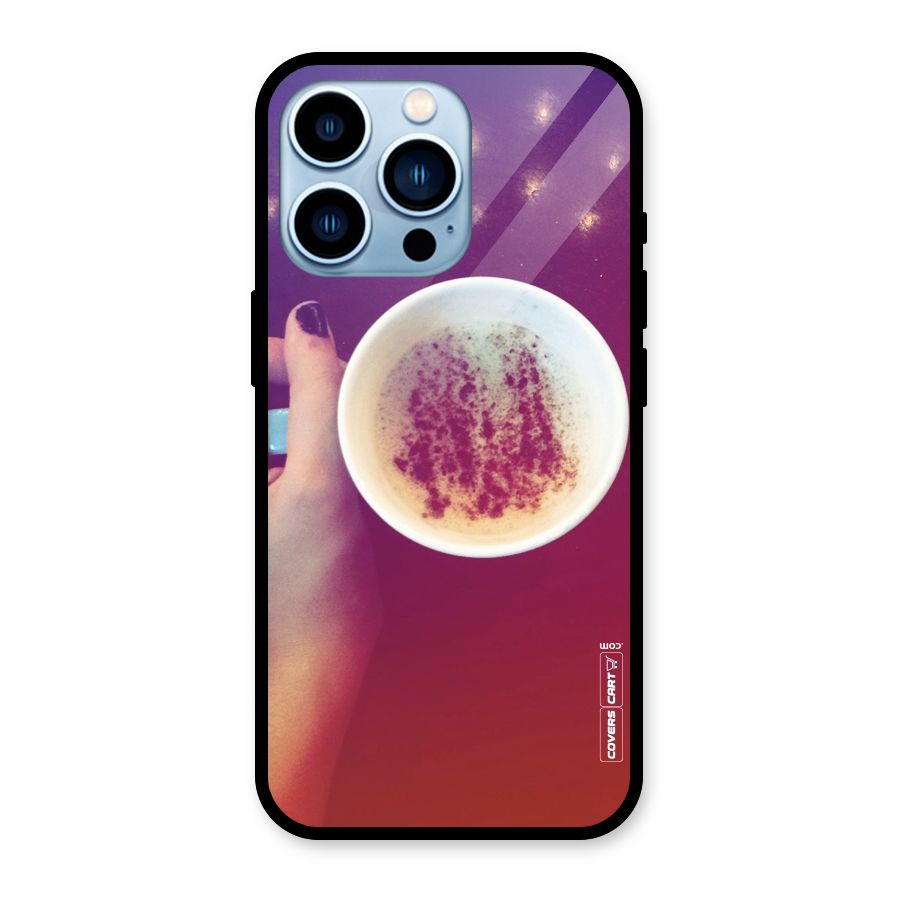 Bokeh Coffee Mug Glass Back Case for iPhone 13 Pro