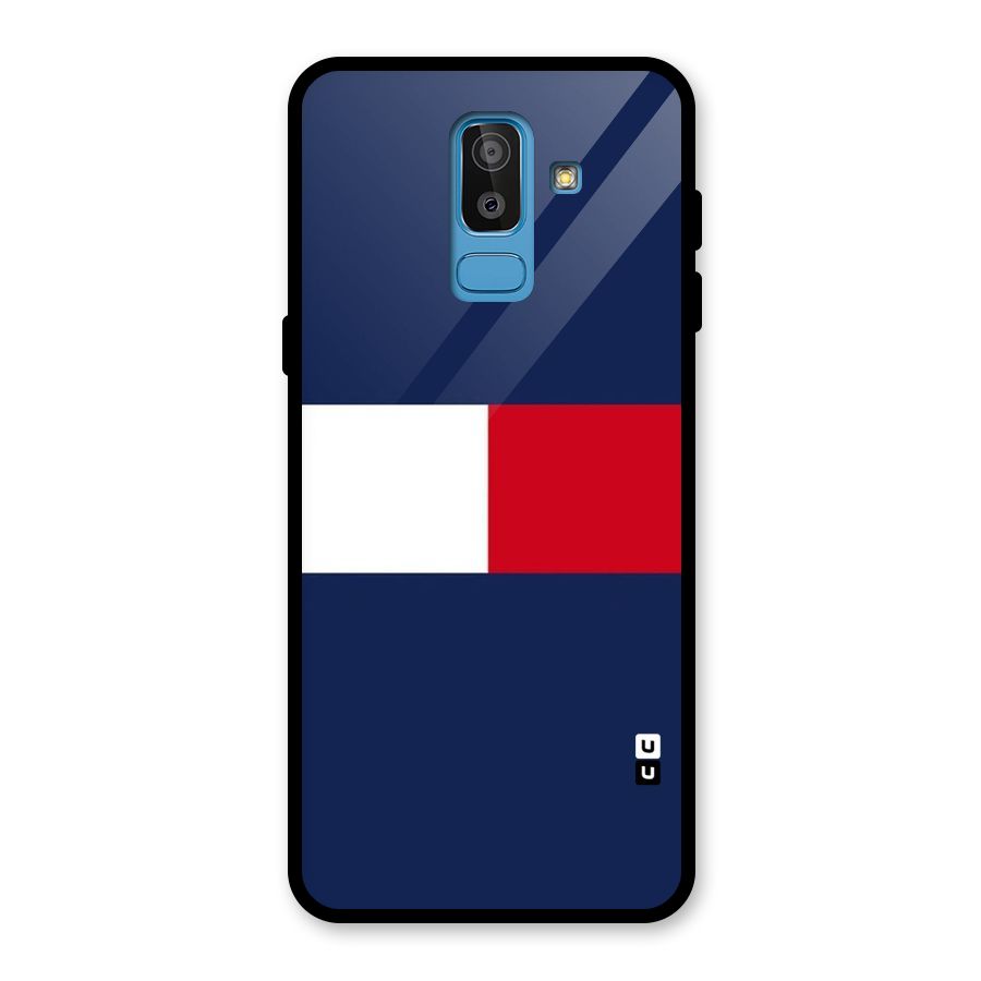 Bold Colours Glass Back Case for Galaxy J8