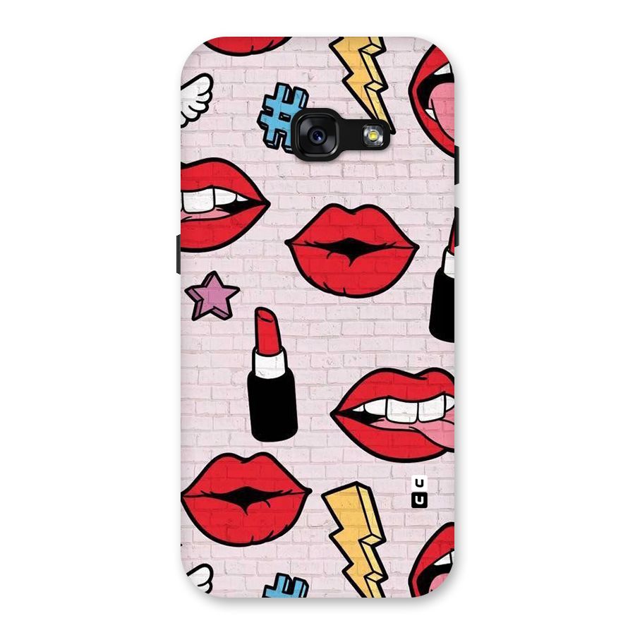 Bold Red Back Case for Galaxy A3 (2017)