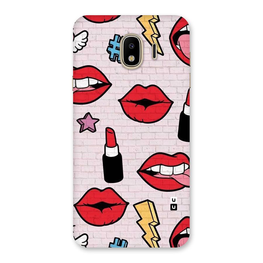 Bold Red Back Case for Galaxy J4