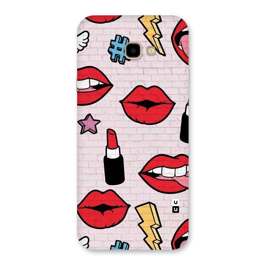 Bold Red Back Case for Galaxy J4 Plus