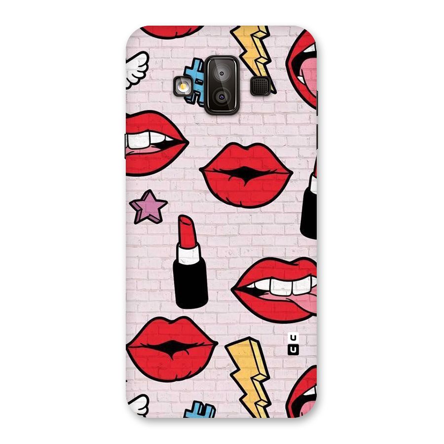 Bold Red Back Case for Galaxy J7 Duo
