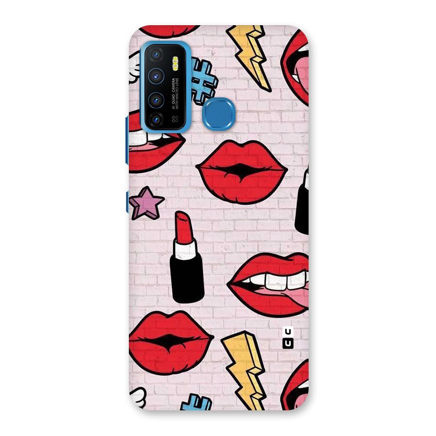 Bold Red Back Case for Infinix Hot 9
