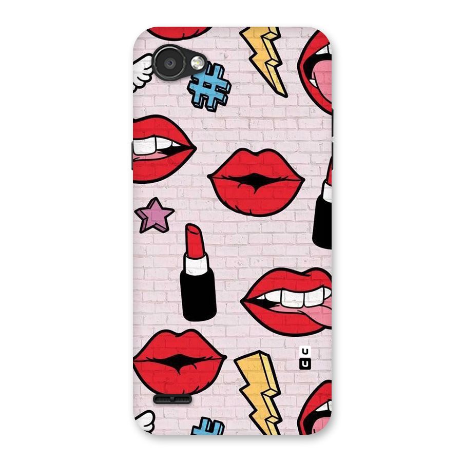 Bold Red Back Case for LG Q6