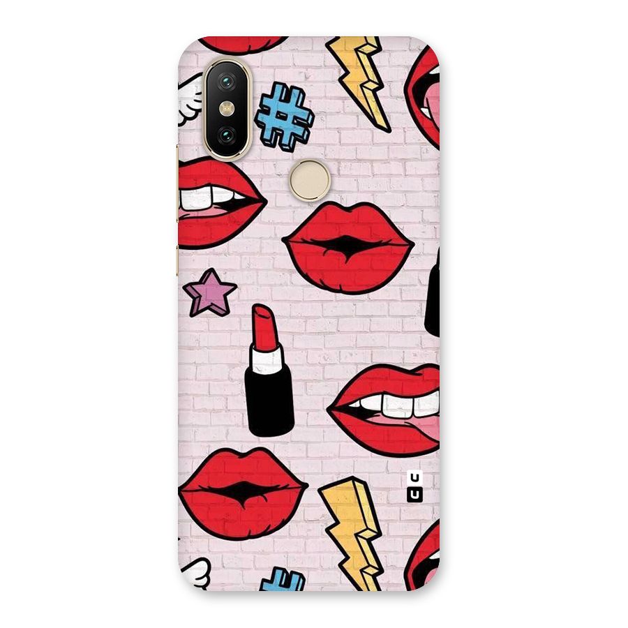 Bold Red Back Case for Mi A2