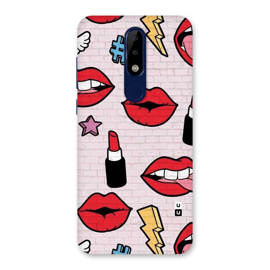 Bold Red Back Case for Nokia 5.1 Plus