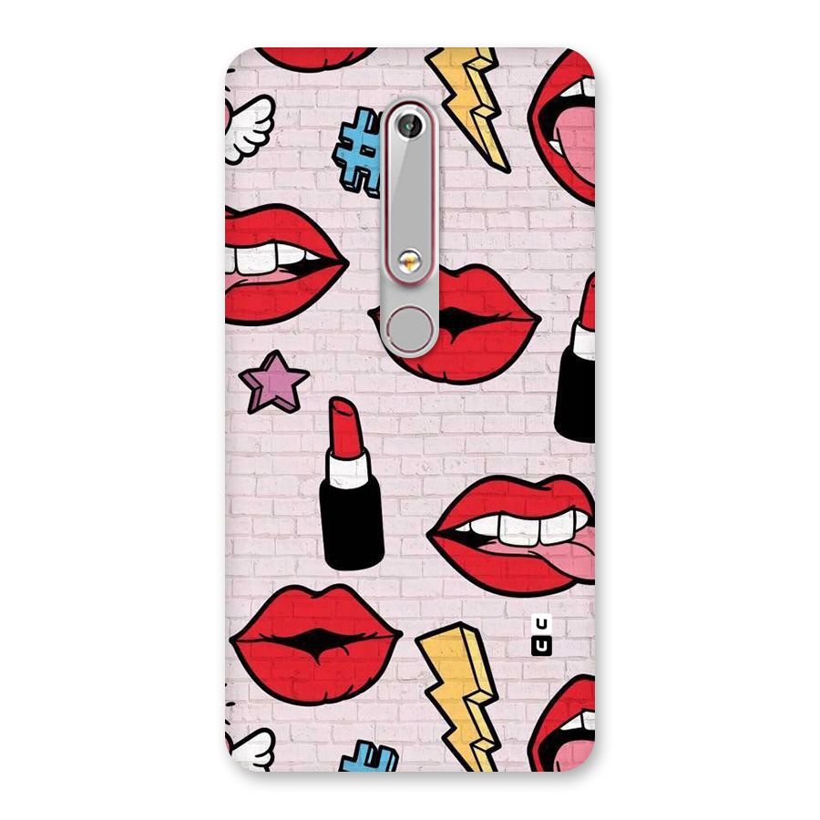Bold Red Back Case for Nokia 6.1