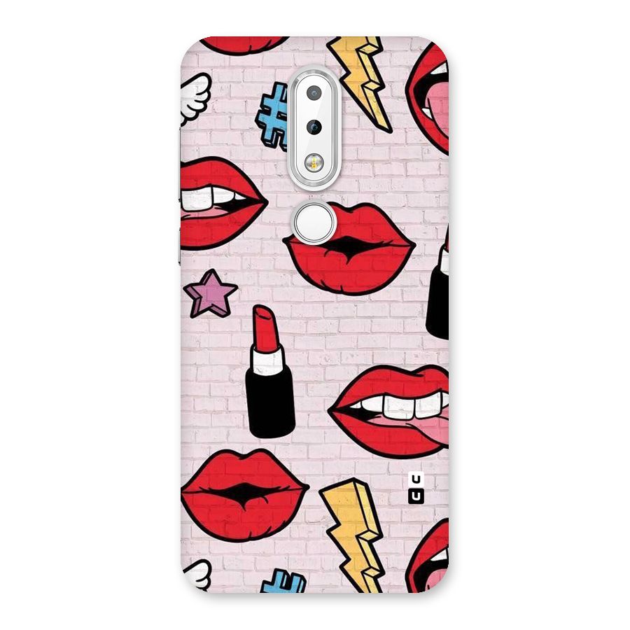 Bold Red Back Case for Nokia 6.1 Plus