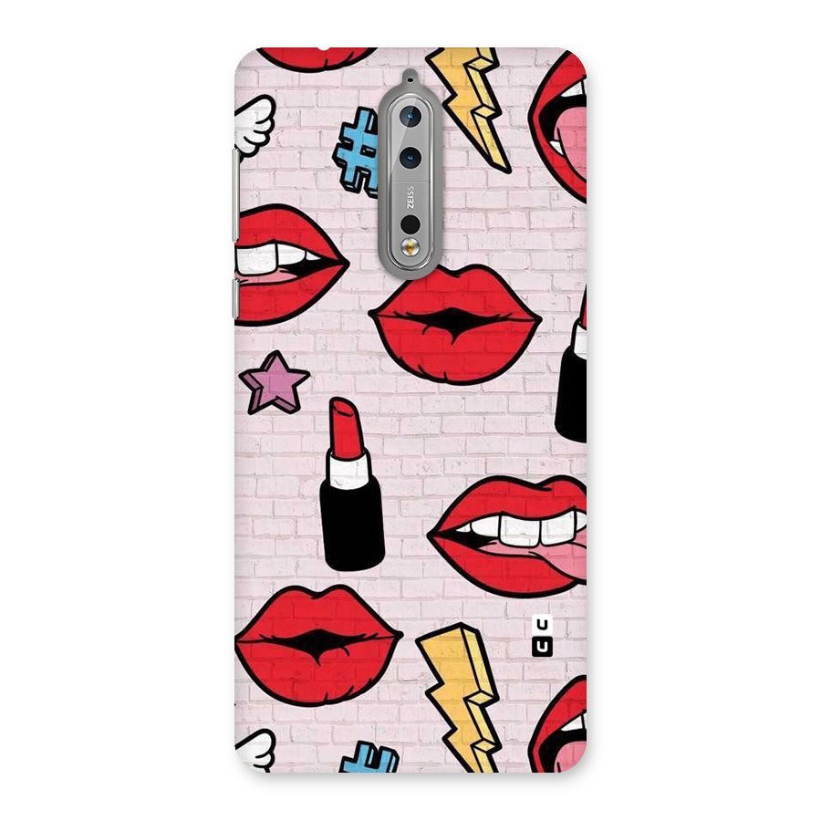 Bold Red Back Case for Nokia 8