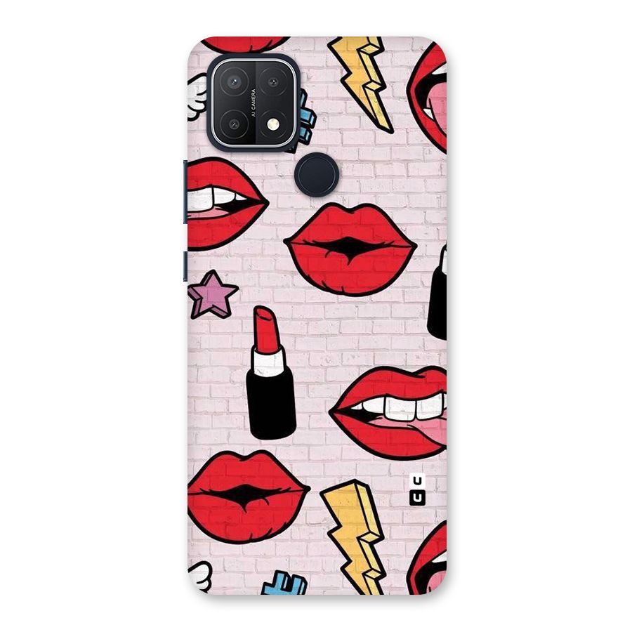 Bold Red Back Case for Oppo A15