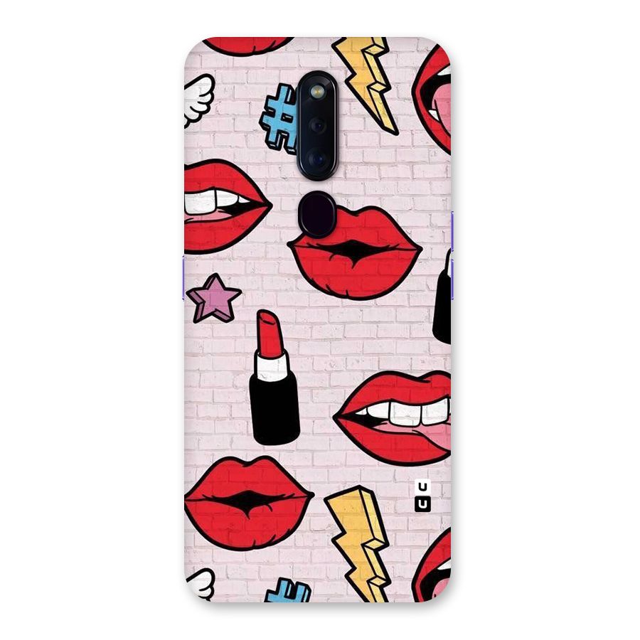 Bold Red Back Case for Oppo F11 Pro