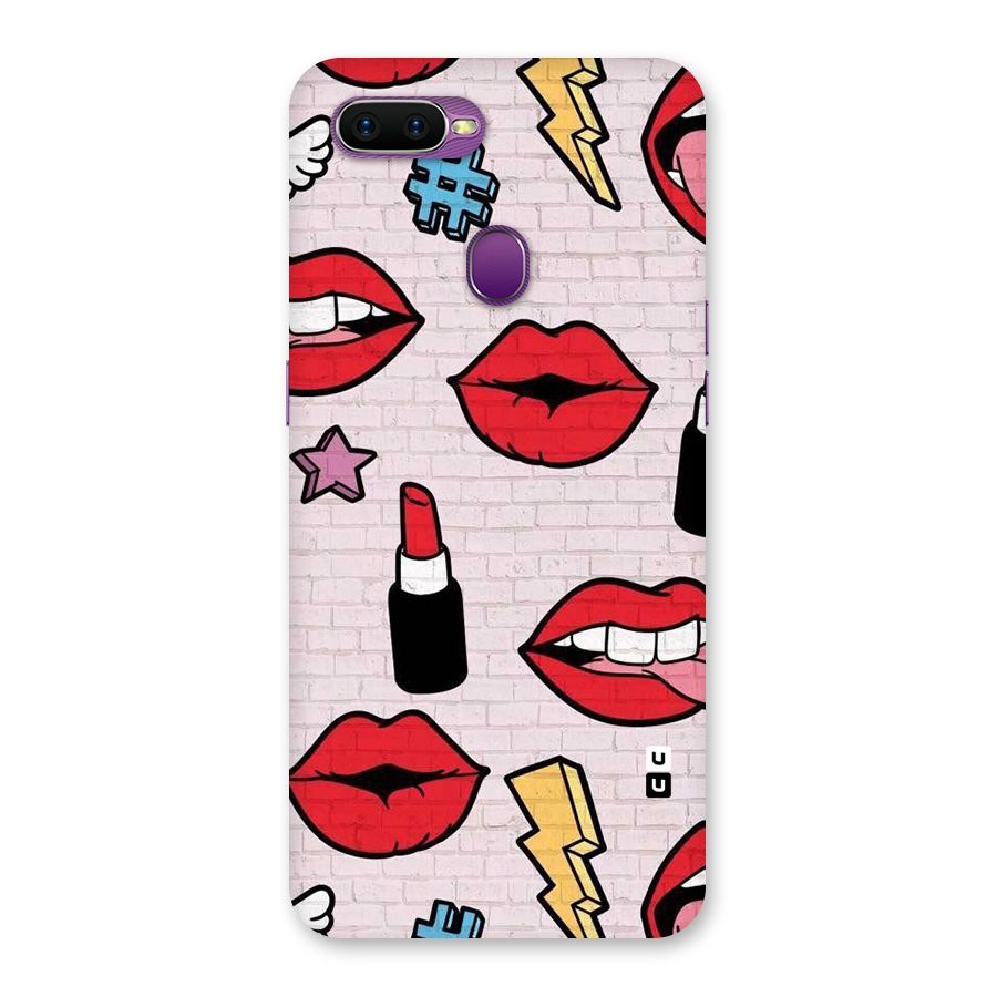 Bold Red Back Case for Oppo F9