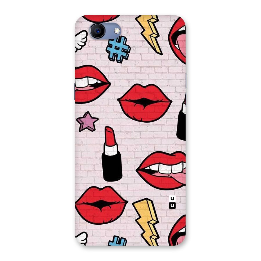 Bold Red Back Case for Oppo Realme 1