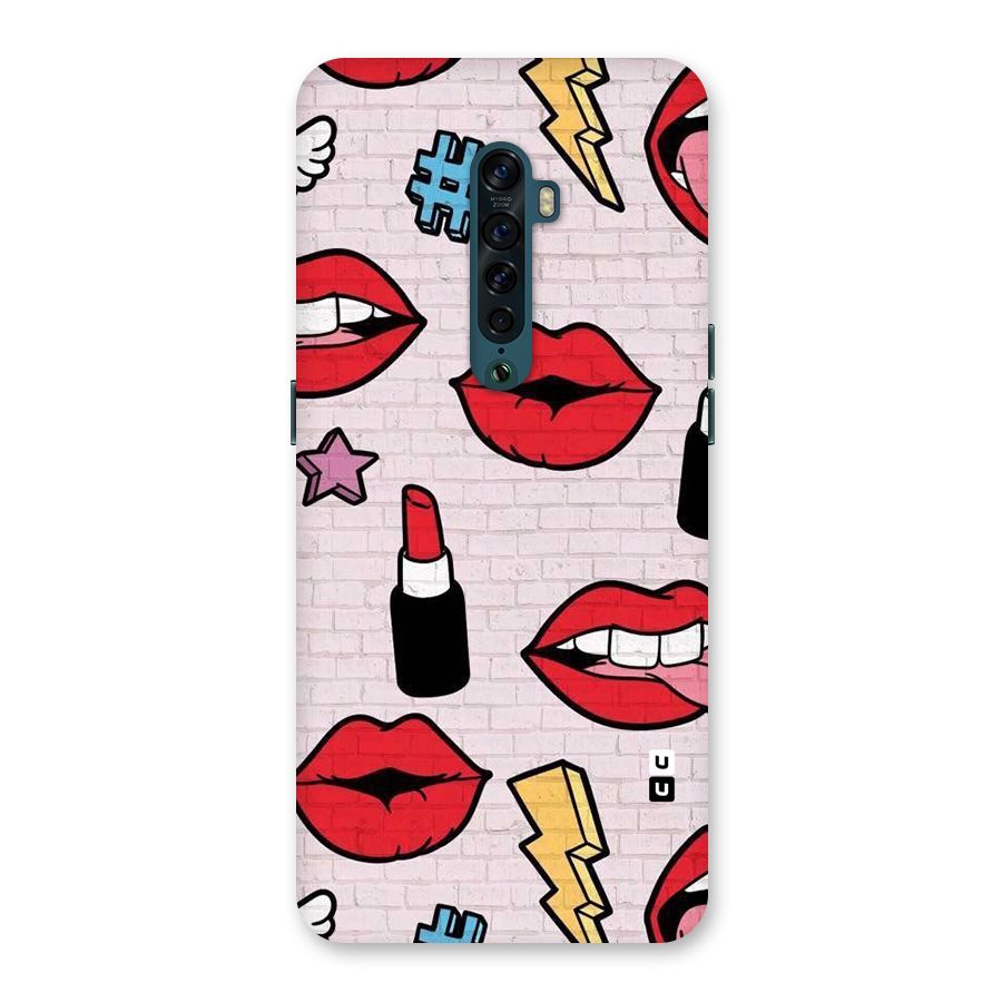 Bold Red Back Case for Oppo Reno2