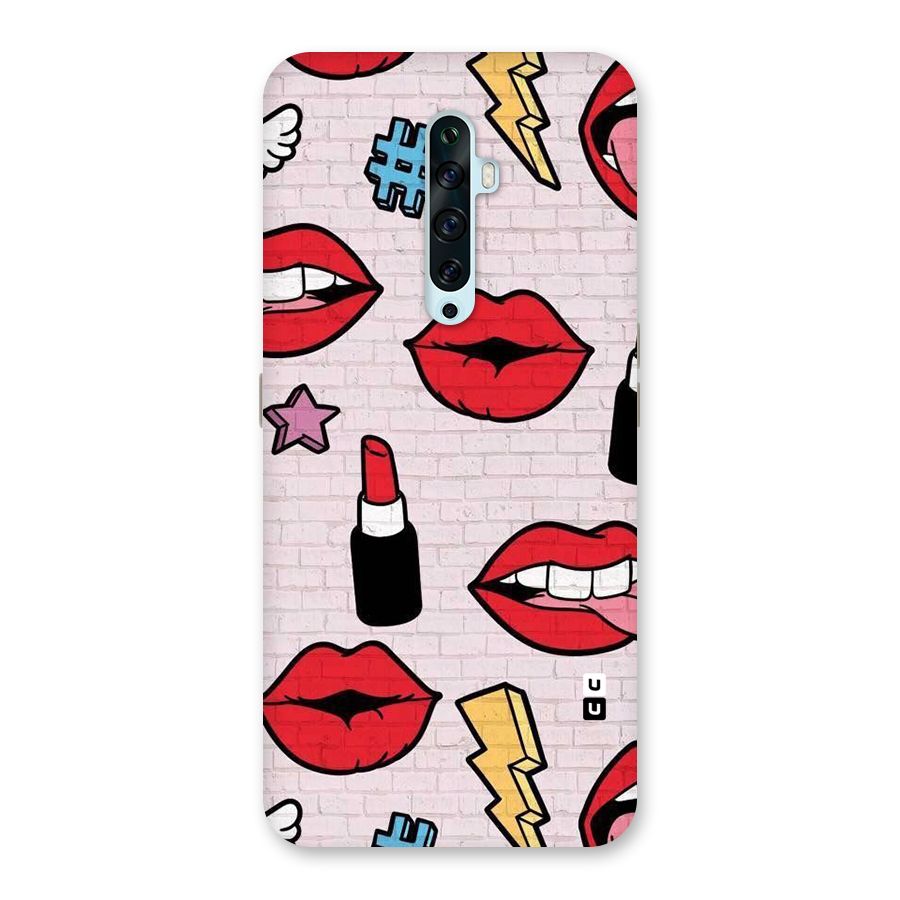 Bold Red Back Case for Oppo Reno2 Z