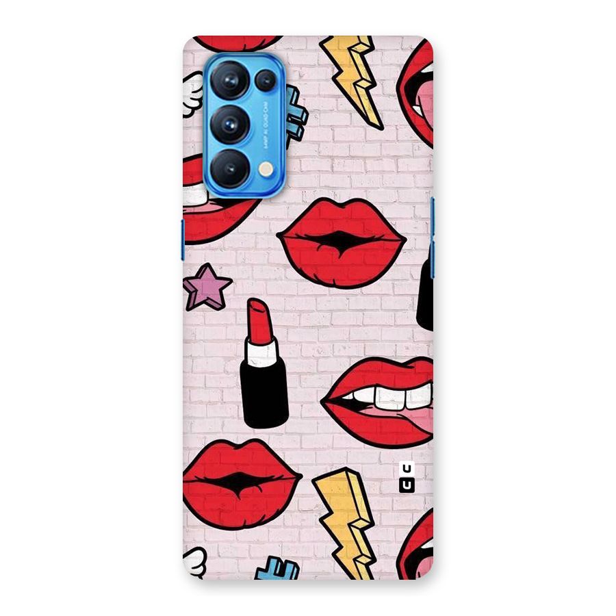 Bold Red Back Case for Oppo Reno5 Pro 5G