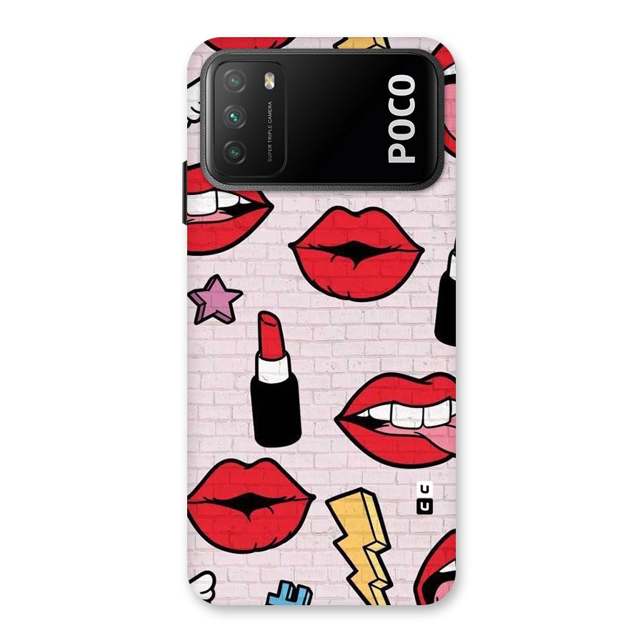 Bold Red Back Case for Poco M3