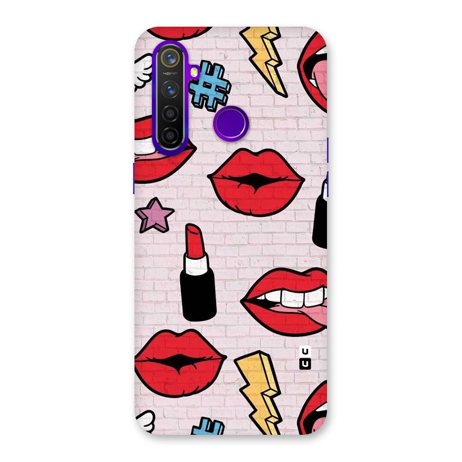 Bold Red Back Case for Realme 5 Pro