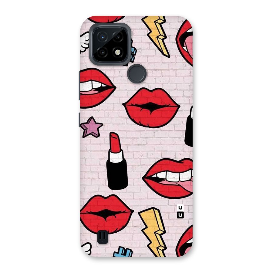 Bold Red Back Case for Realme C21