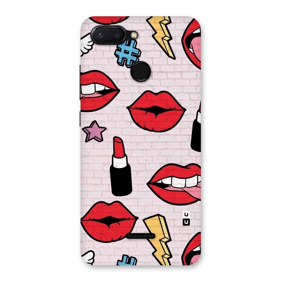 Bold Red Back Case for Redmi 6