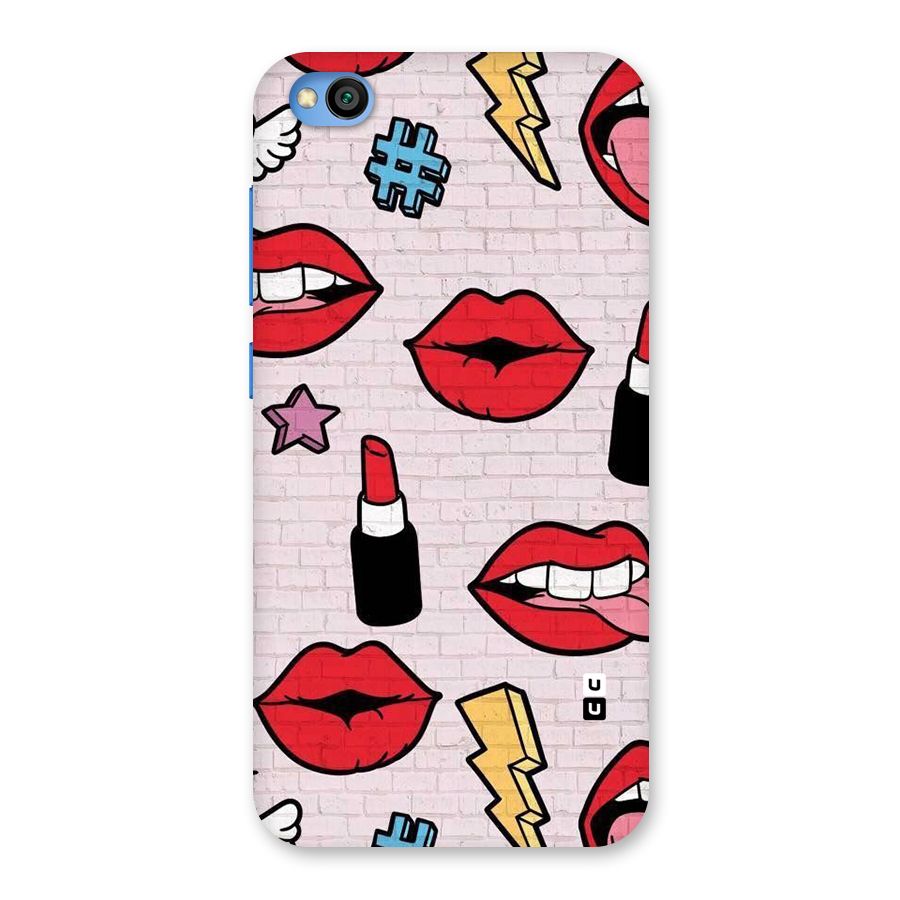 Bold Red Back Case for Redmi Go