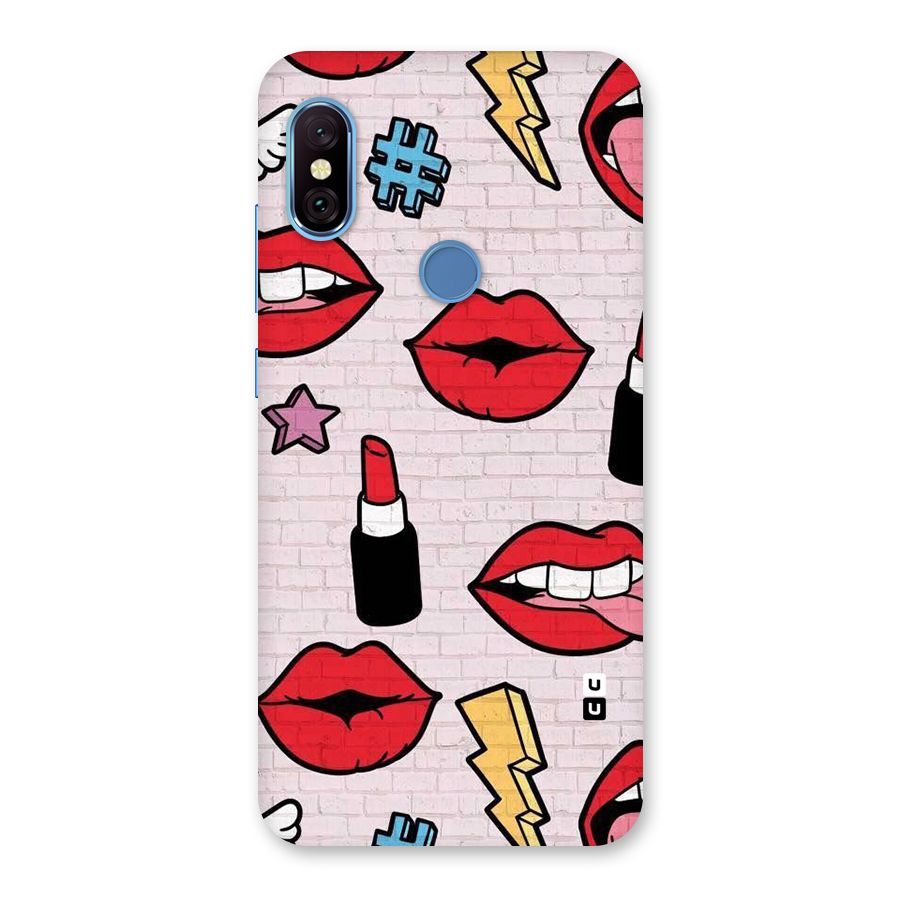 Bold Red Back Case for Redmi Note 6 Pro