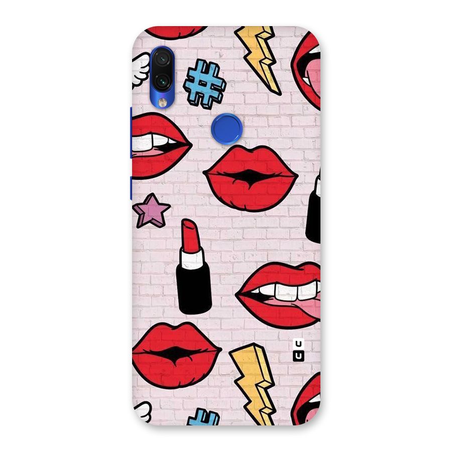 Bold Red Back Case for Redmi Note 7S