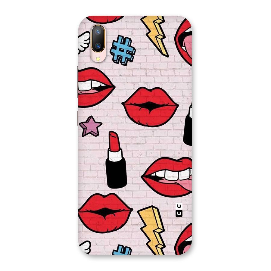 Bold Red Back Case for Vivo V11 Pro