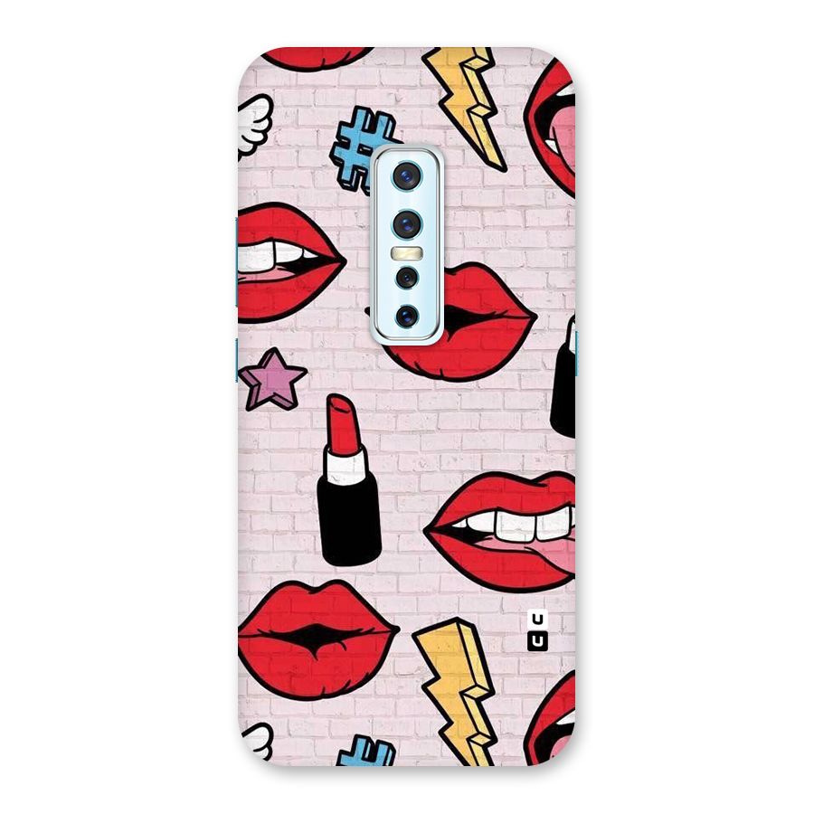 Bold Red Back Case for Vivo V17 Pro