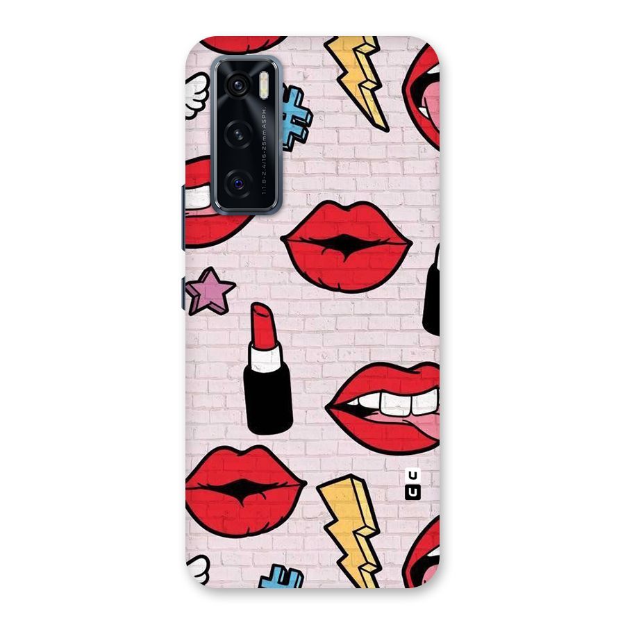 Bold Red Back Case for Vivo V20 SE