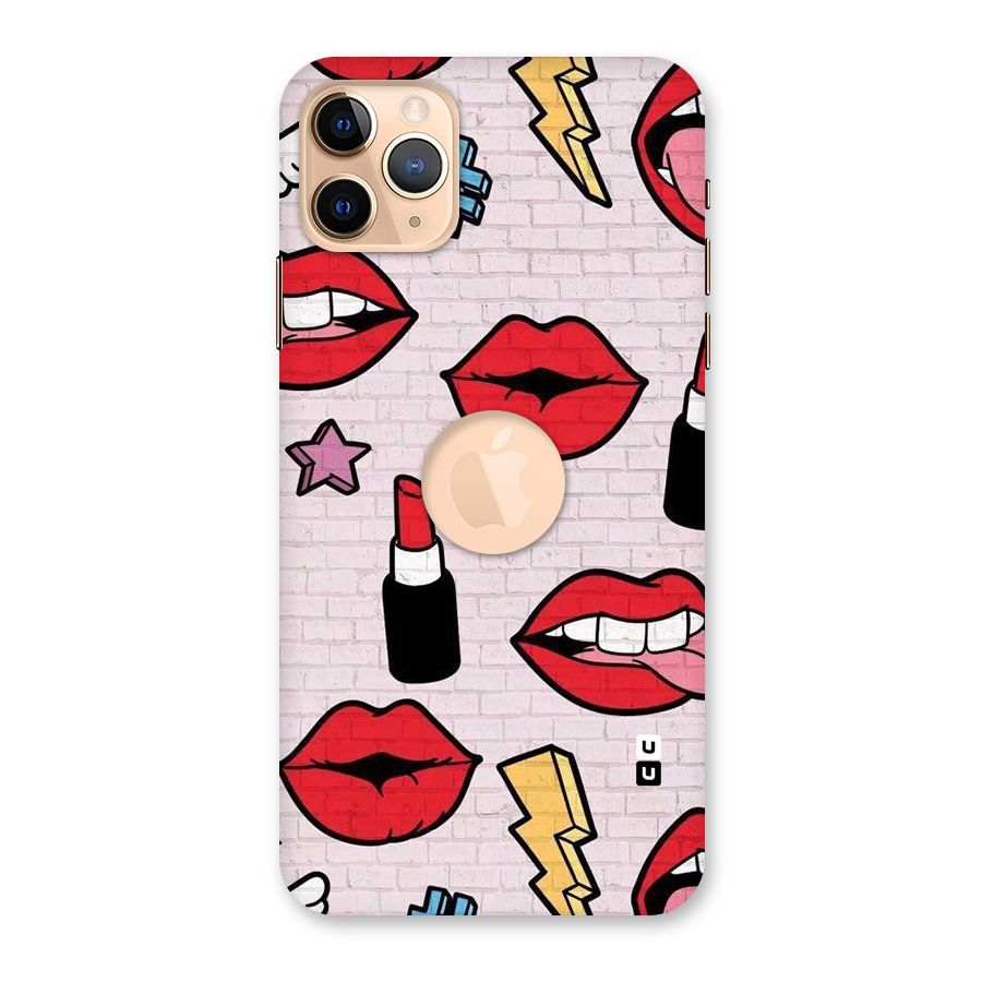 Bold Red Back Case for iPhone 11 Pro Max Logo Cut