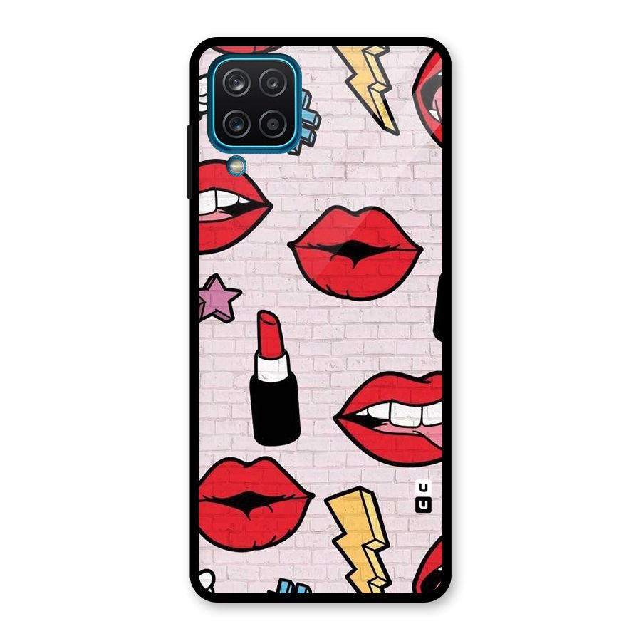 Bold Red Glass Back Case for Galaxy A12