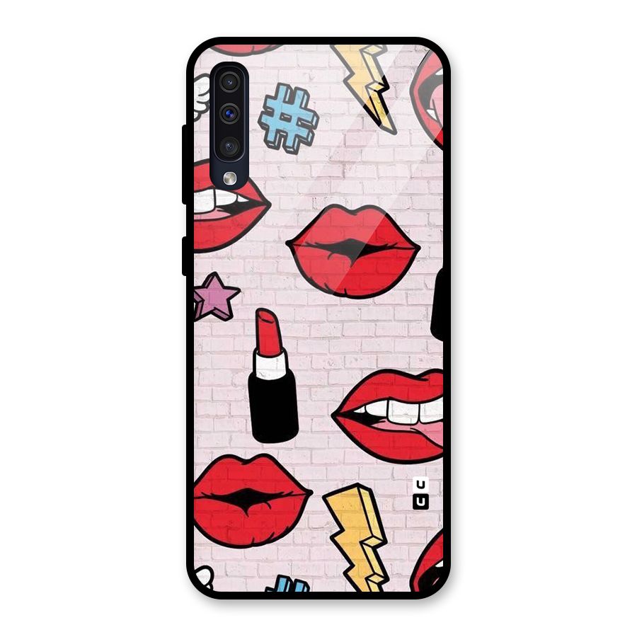 Bold Red Glass Back Case for Galaxy A30s