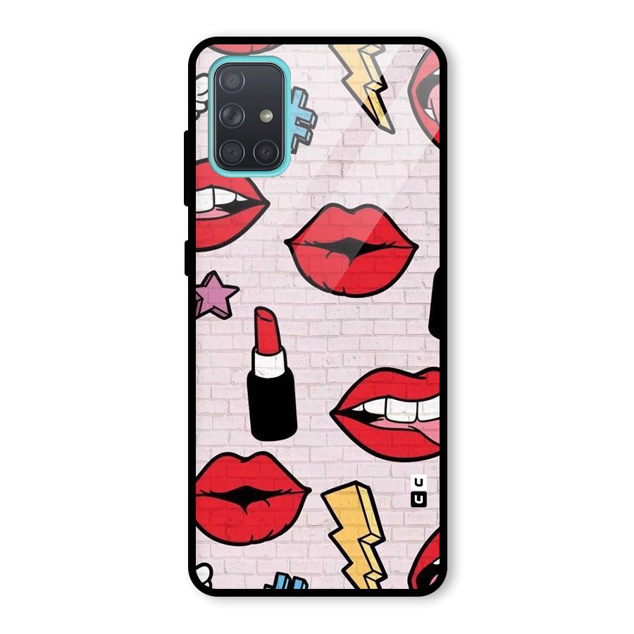 Bold Red Glass Back Case for Galaxy A71