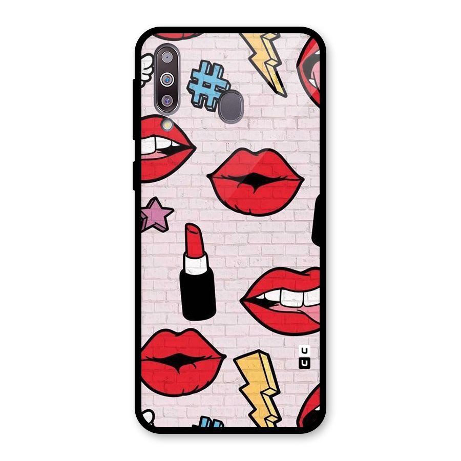 Bold Red Glass Back Case for Galaxy M30